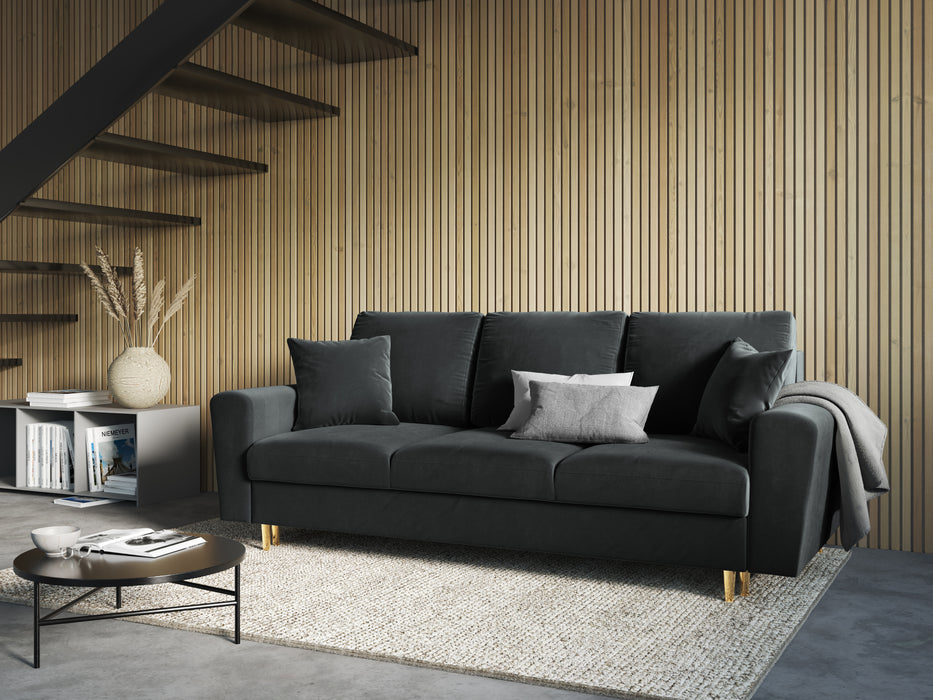 Velveto trivietė sofa Moghan