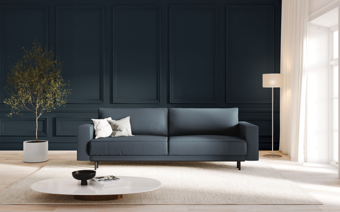 Trivietė sofa-lova su dėže Caro