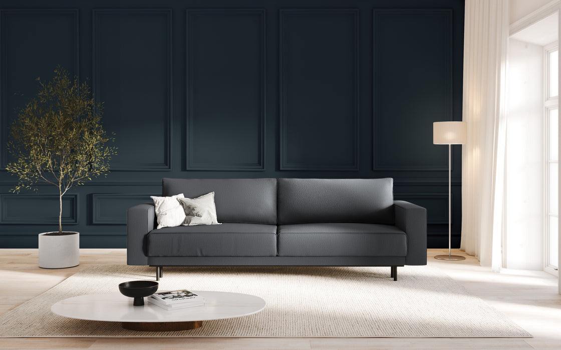 Trivietė sofa-lova su dėže Caro