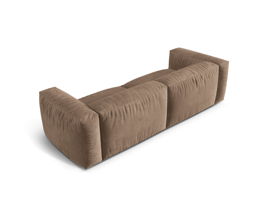 Velvet three-seater sofa Martina