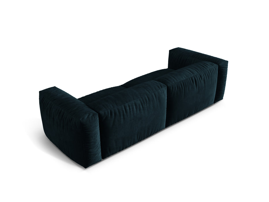Velvet three-seater sofa Martina