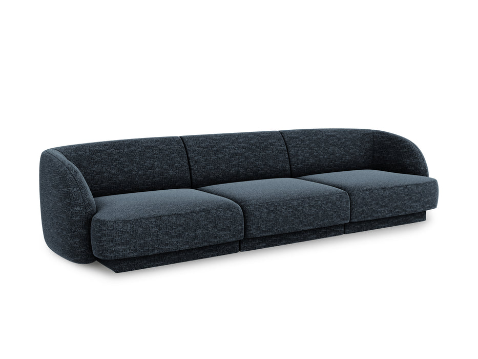 Trivietė šenilo sofa Miley