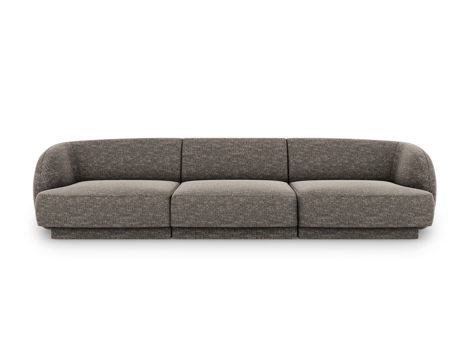 Trivietė šenilo sofa Miley