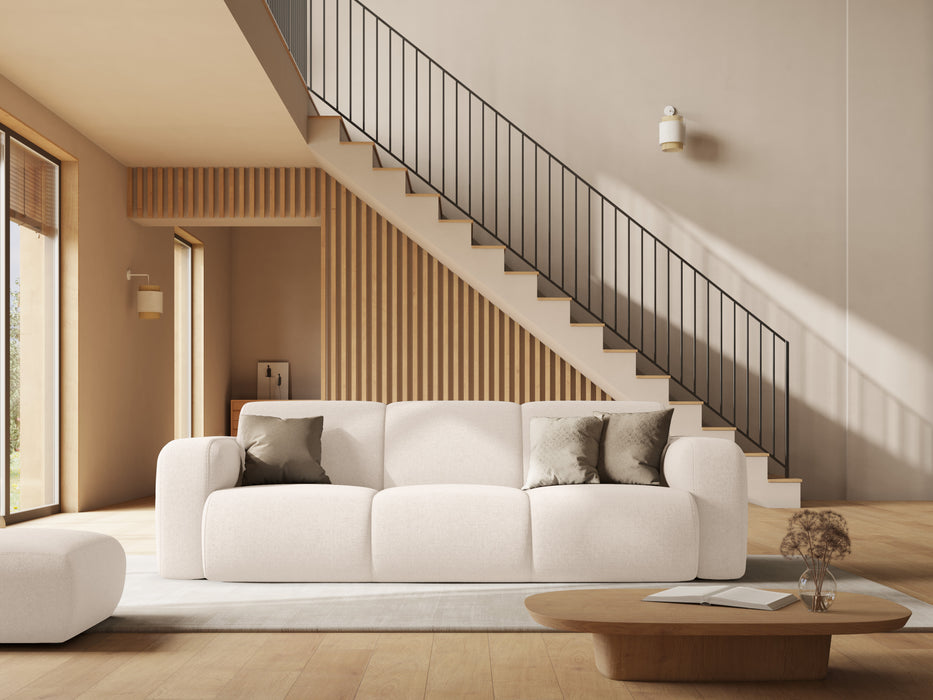 Three-seater chenille sofa Molino