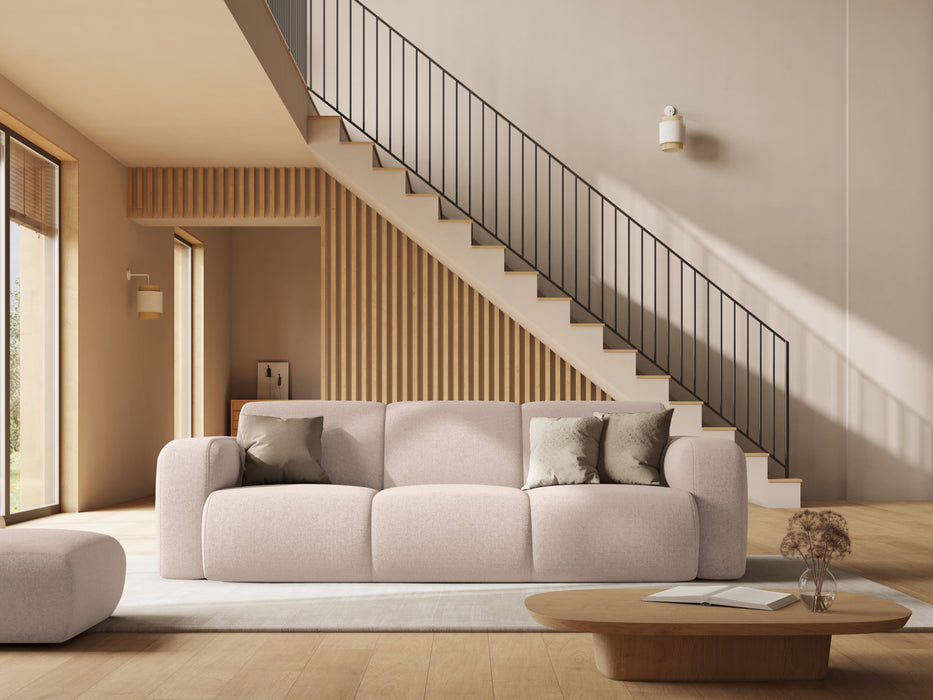 Three-seater chenille sofa Molino