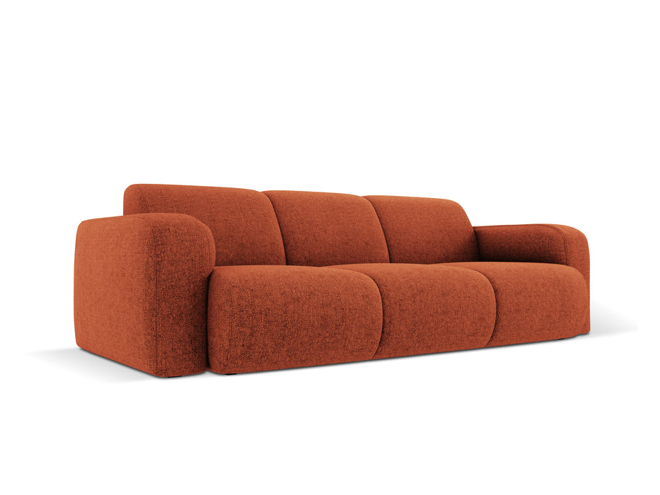 Three-seater chenille sofa Molino