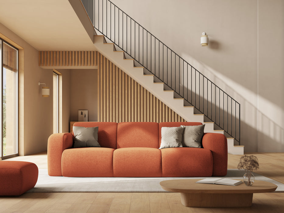 Three-seater chenille sofa Molino
