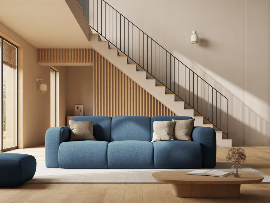 Three-seater chenille sofa Molino