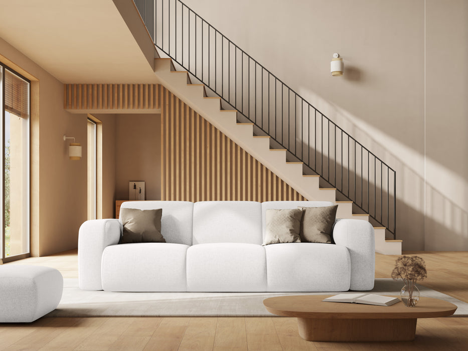 Three-seater chenille sofa Molino