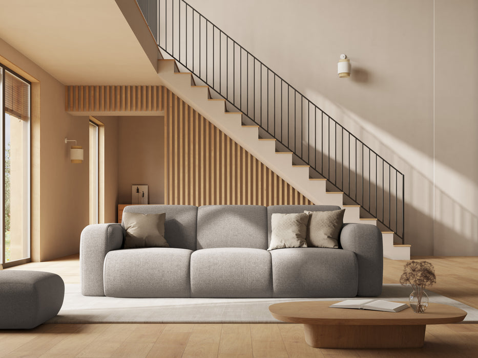 Three-seater chenille sofa Molino