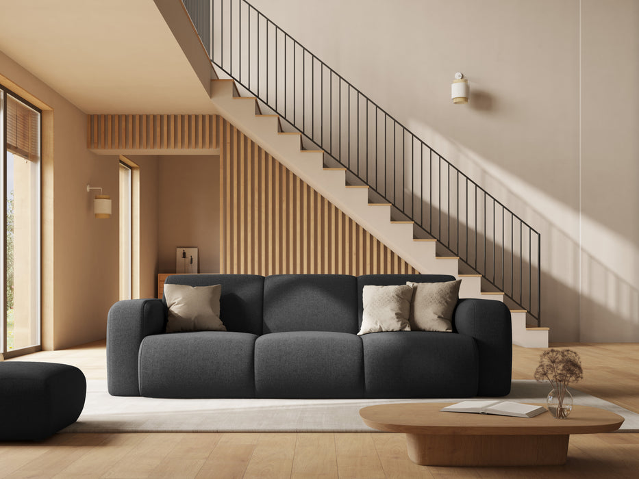 Three-seater chenille sofa Molino