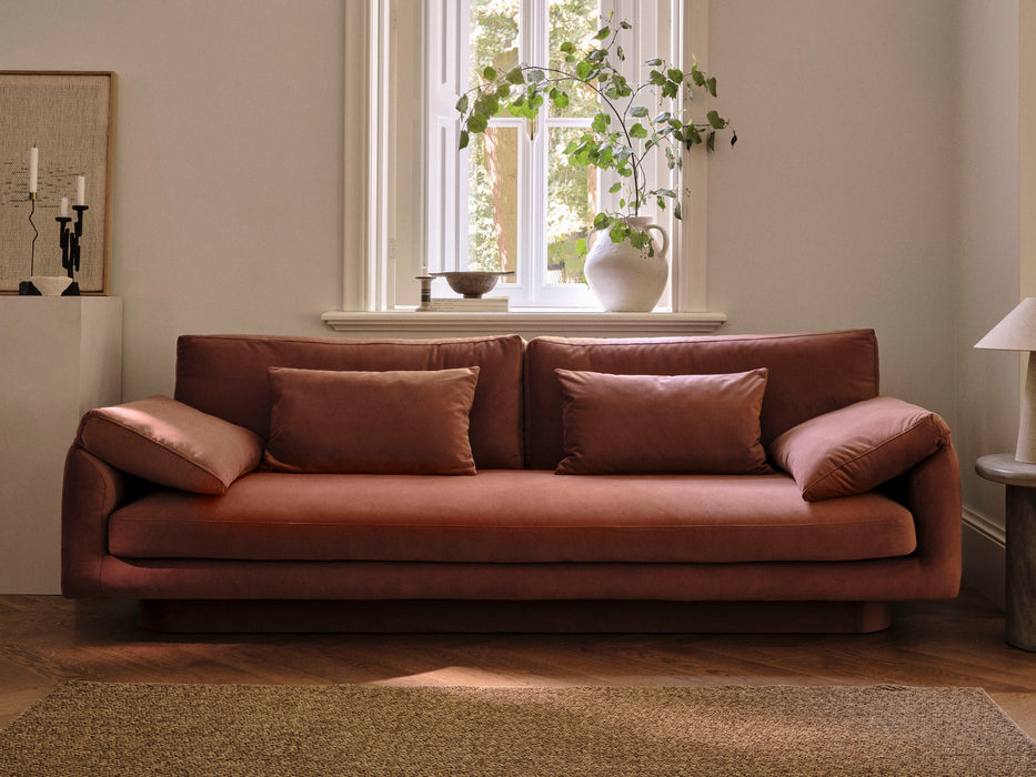 Four-seater velvet sofa Torino