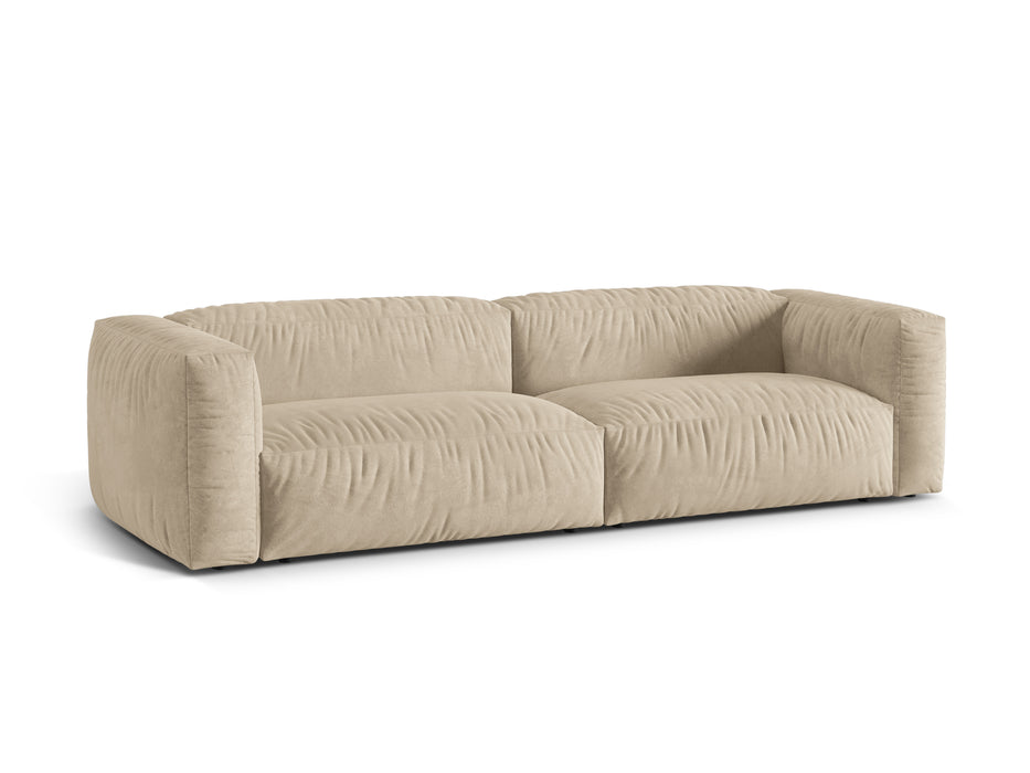 Four-seater velvet sofa Martina