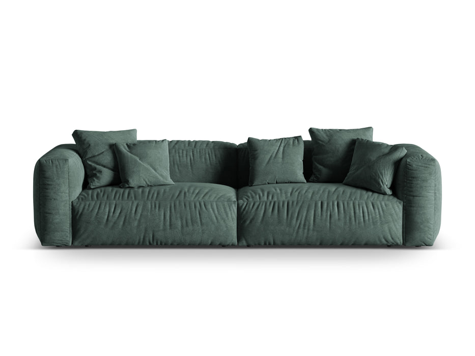Four-seater velvet sofa Martina