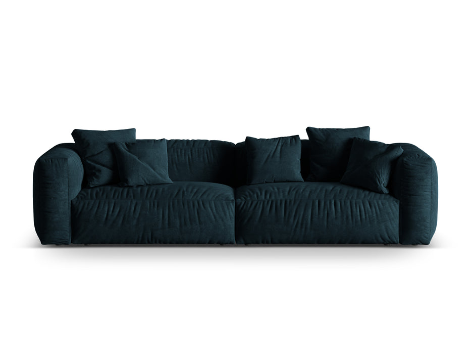 Four-seater velvet sofa Martina