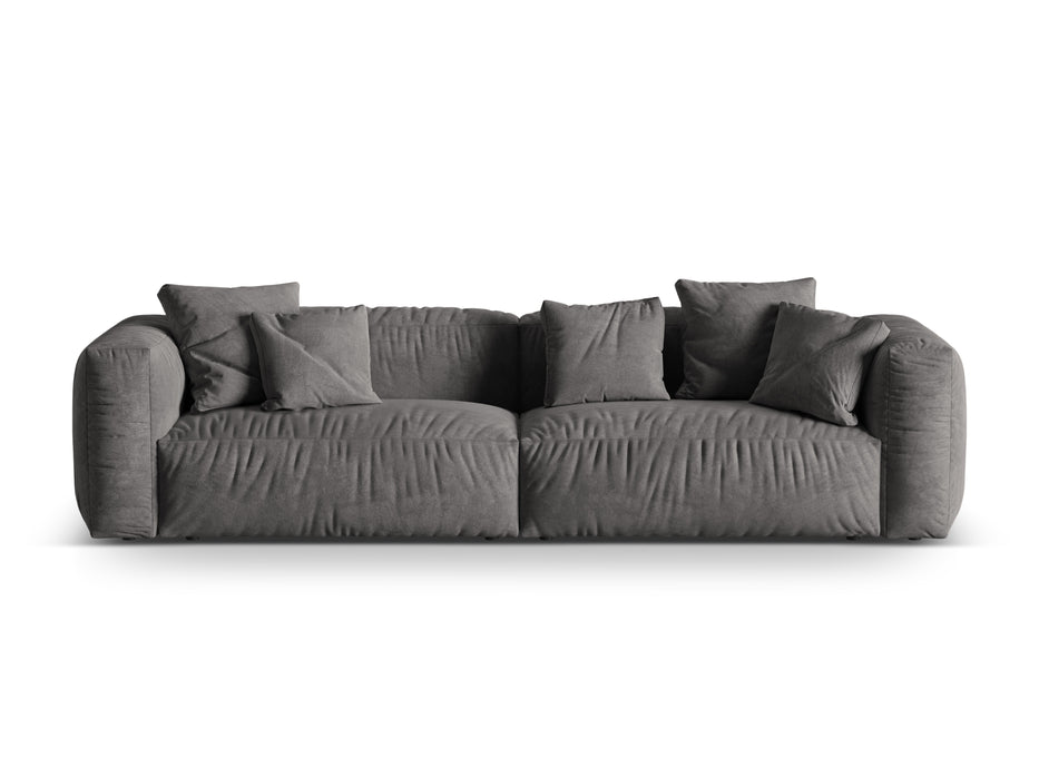 Four-seater velvet sofa Martina