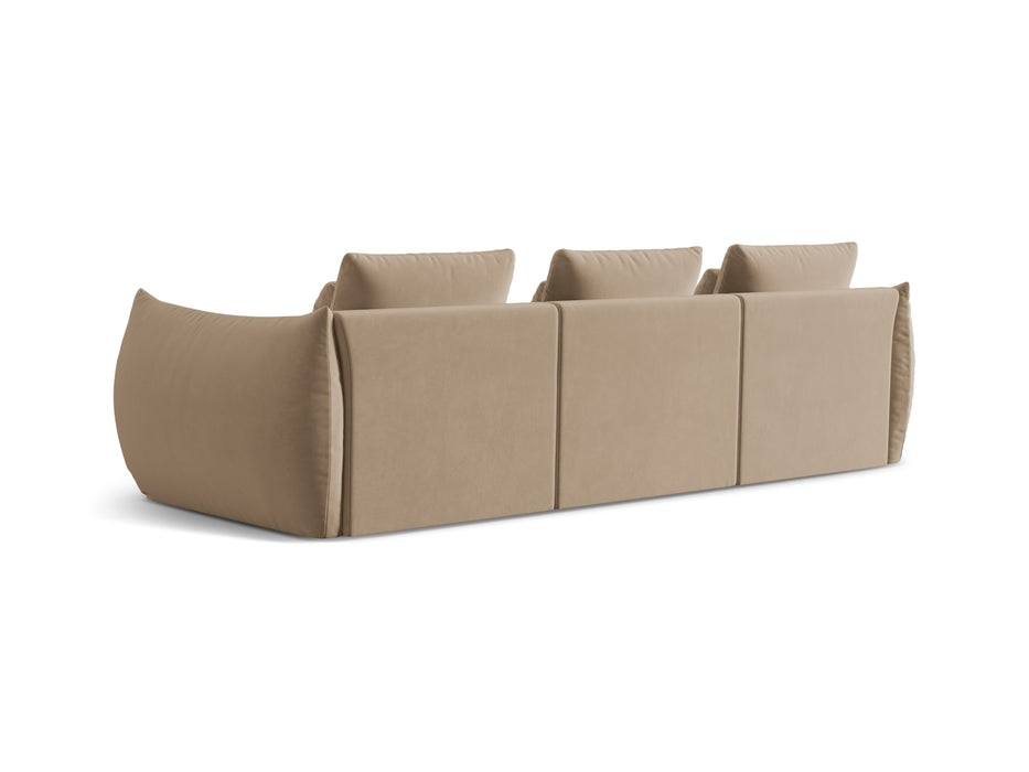 Velveto keturvietė modulinė sofa Bloom