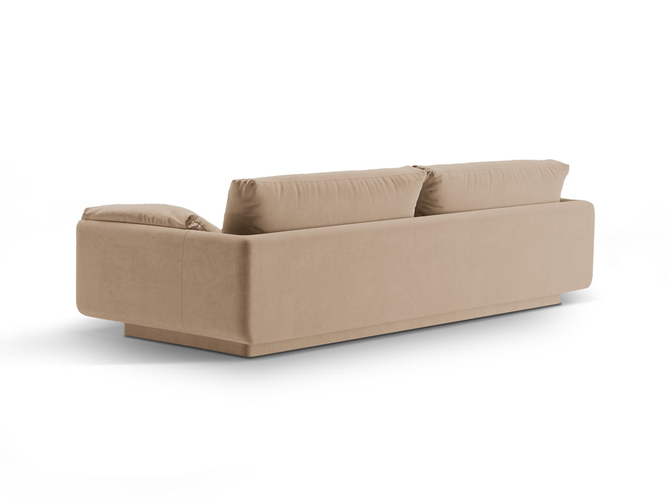 Four-seater velvet sofa Torino