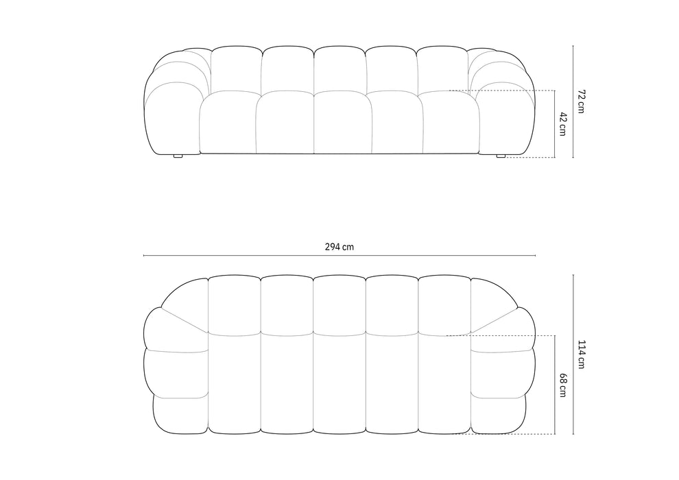 Four-seater sofa Diana