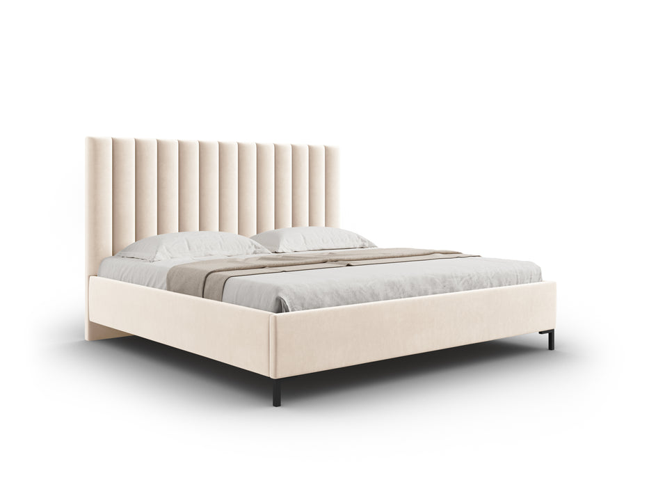 Velvet bed with bedding box Allison