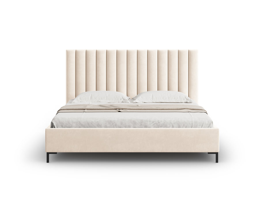 Velvet bed with bedding box Allison