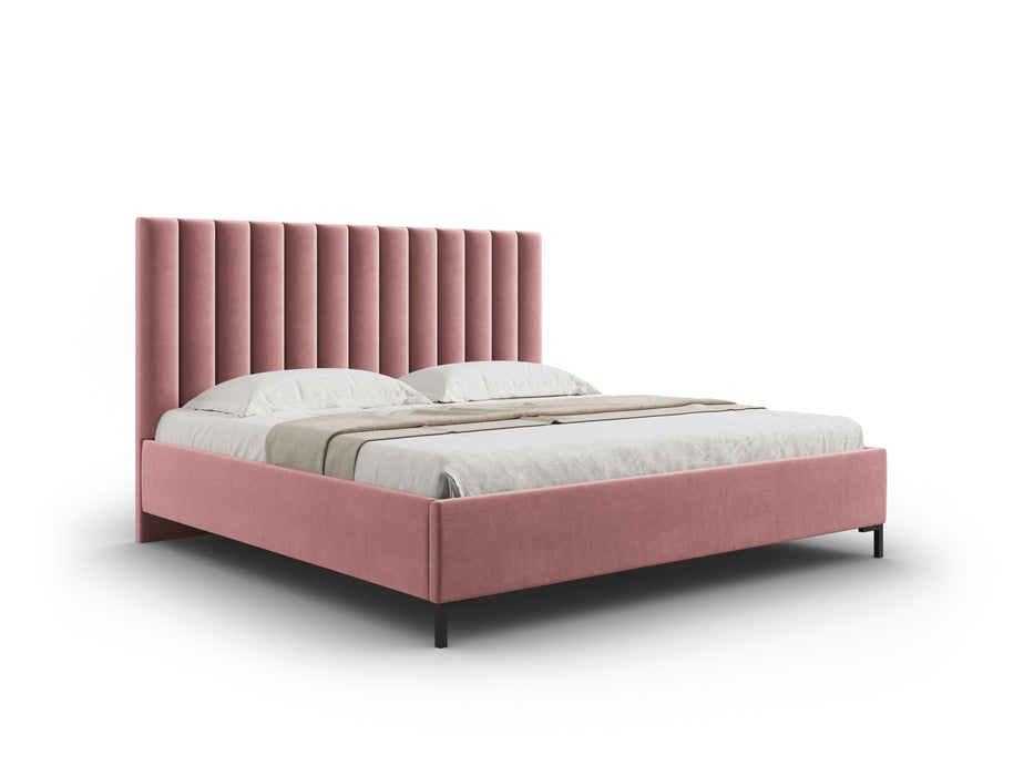 Velvet bed with bedding box Allison