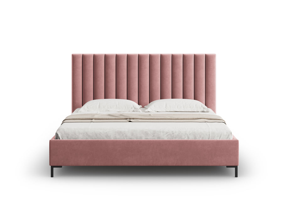 Velvet bed with bedding box Allison