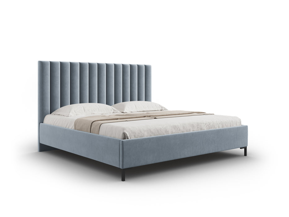 Velvet bed with bedding box Allison