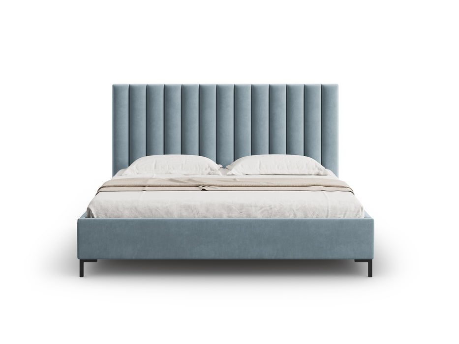 Velvet bed with bedding box Allison