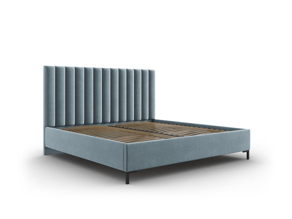 Velvet bed with bedding box Allison
