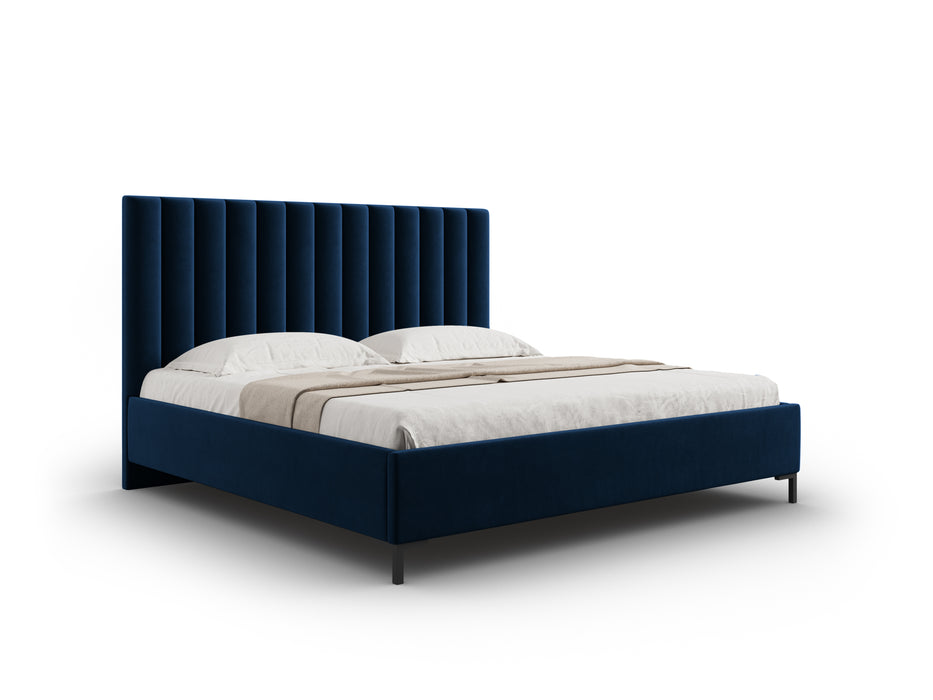 Velvet bed with bedding box Allison