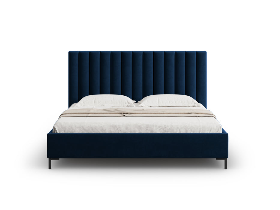 Velvet bed with bedding box Allison