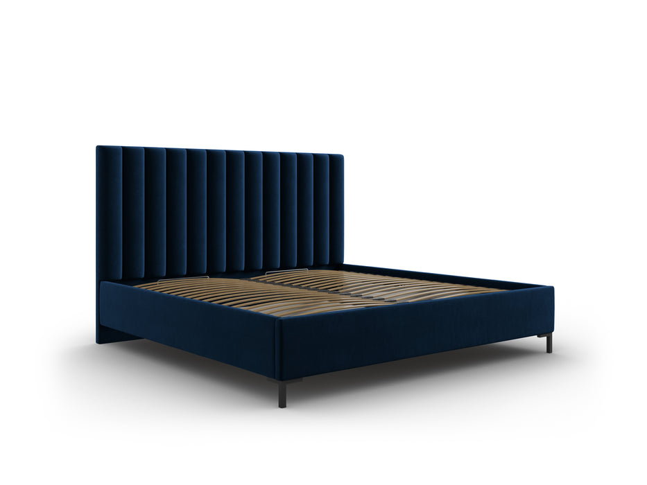 Velvet bed with bedding box Allison