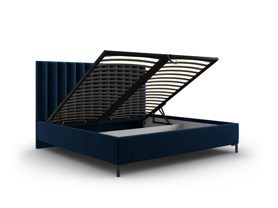 Velvet bed with bedding box Allison