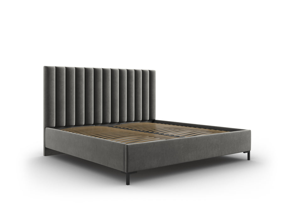 Velvet bed with bedding box Allison