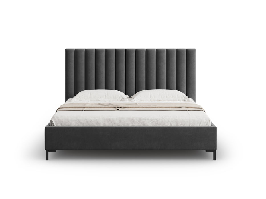 Velvet bed with bedding box Allison