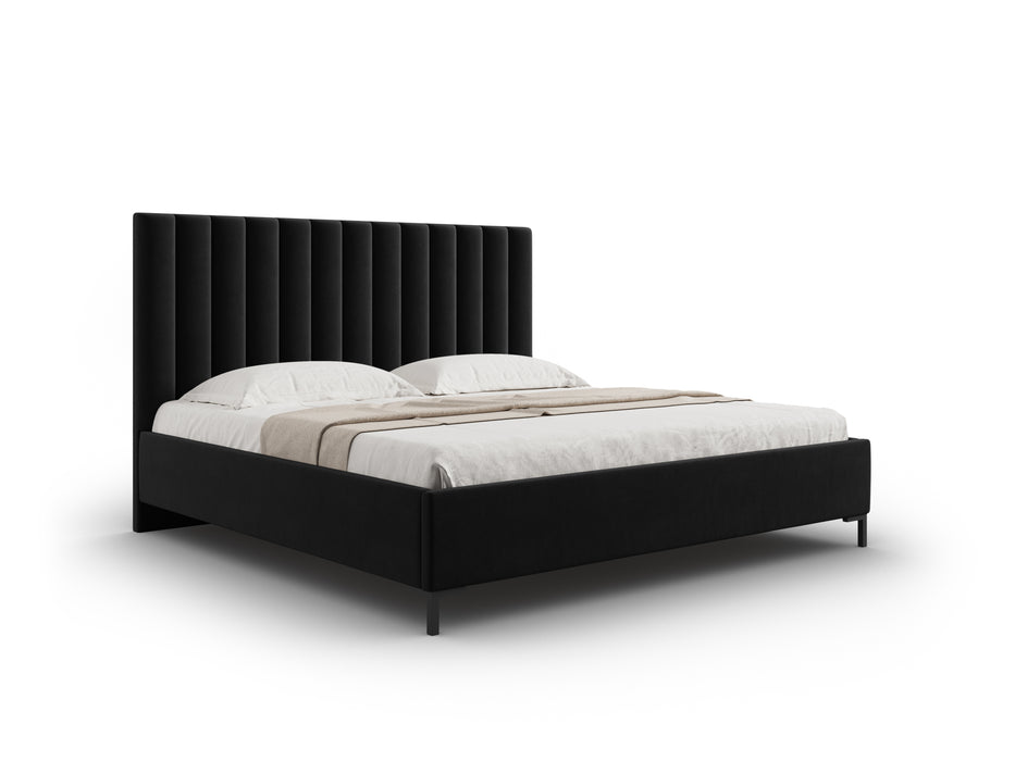 Velvet bed with bedding box Allison