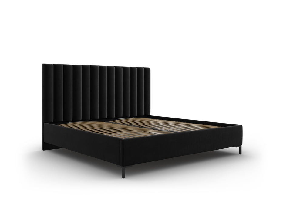 Velvet bed with bedding box Allison