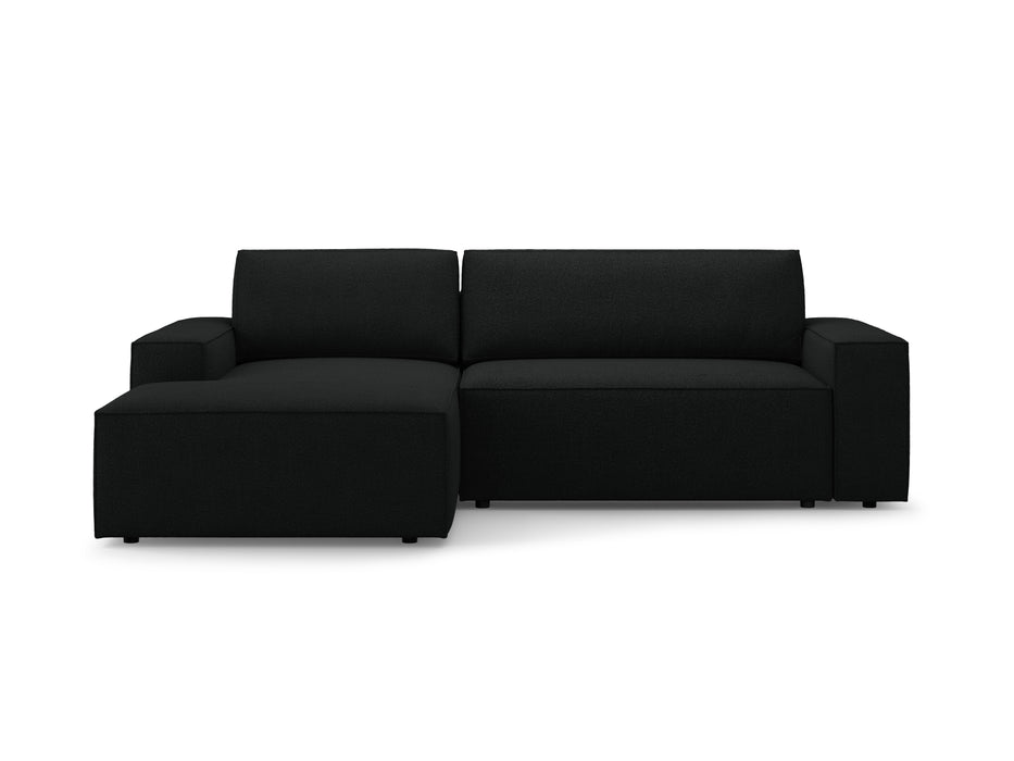 Kampinė bouclé sofa-lova su dėže Jodie