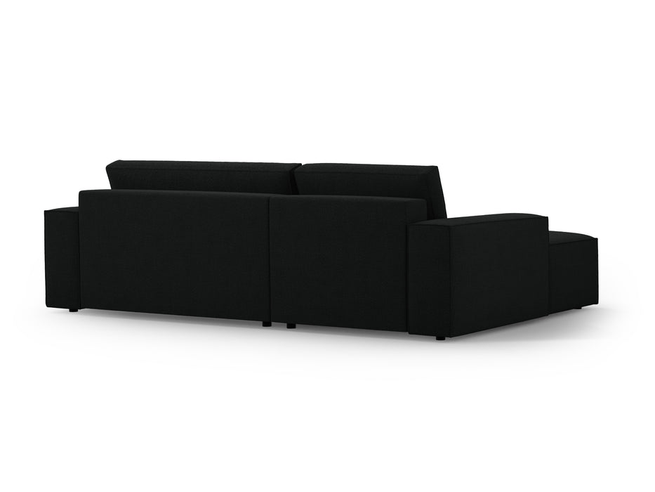 Kampinė bouclé sofa-lova su dėže Jodie