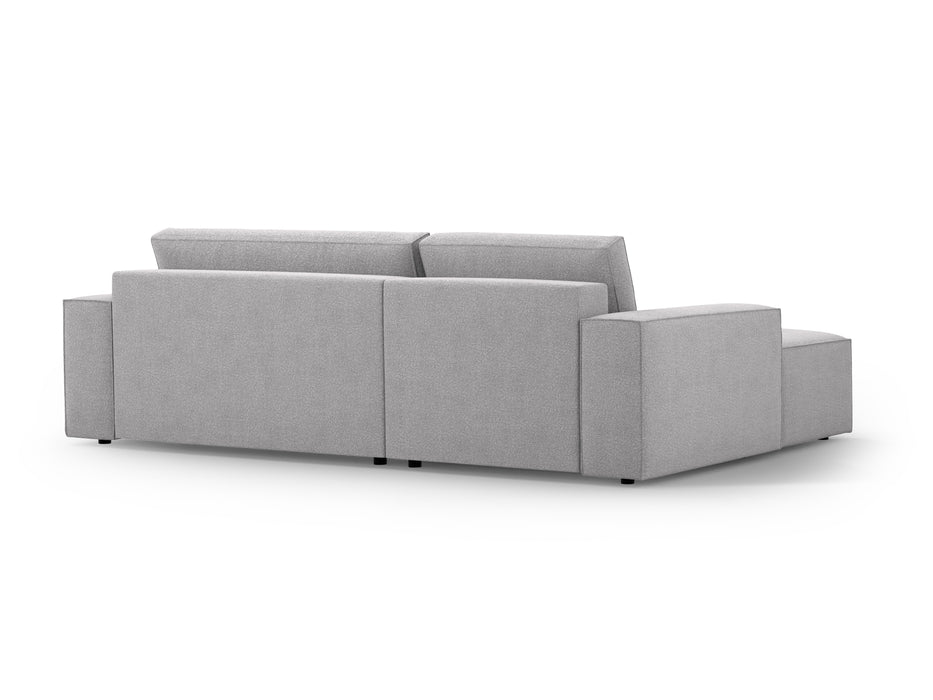 Kampinė bouclé sofa-lova su dėže Jodie