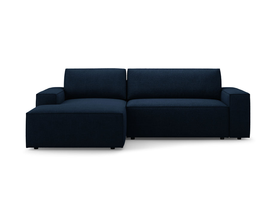 Kampinė bouclé sofa-lova su dėže Jodie