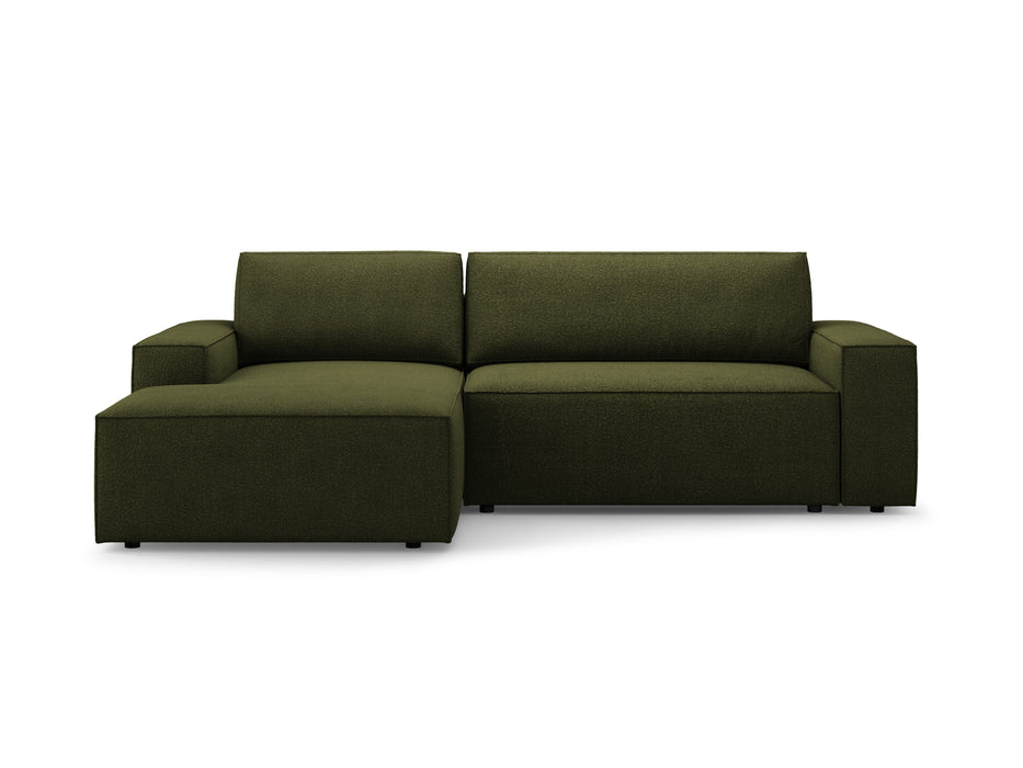 Kampinė bouclé sofa-lova su dėže Jodie