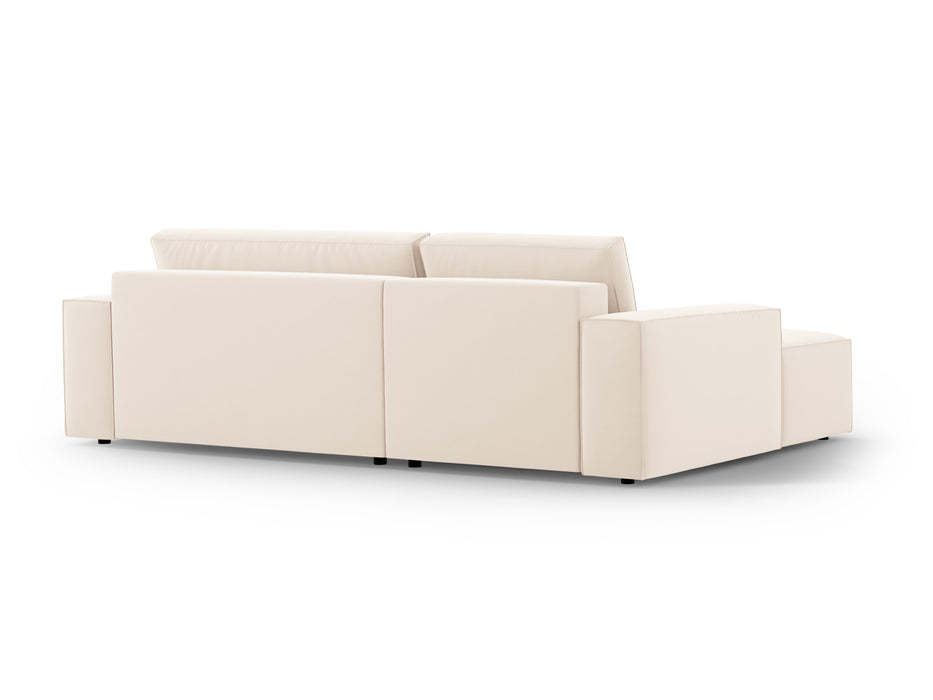 Velveto kampinė sofa-lova su dėže Jodie