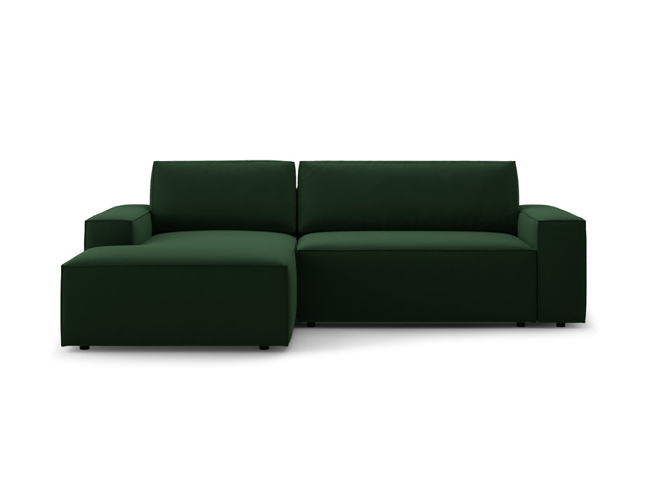 Velveto kampinė sofa-lova su dėže Jodie
