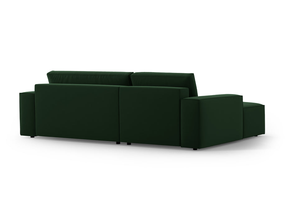 Velveto kampinė sofa-lova su dėže Jodie