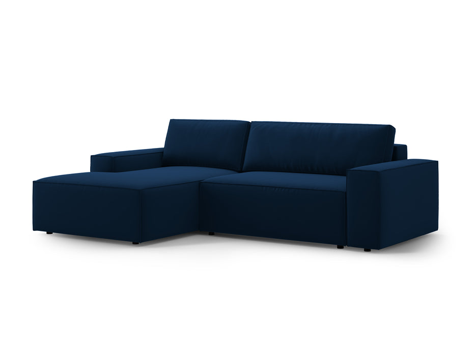 Velveto kampinė sofa-lova su dėže Jodie