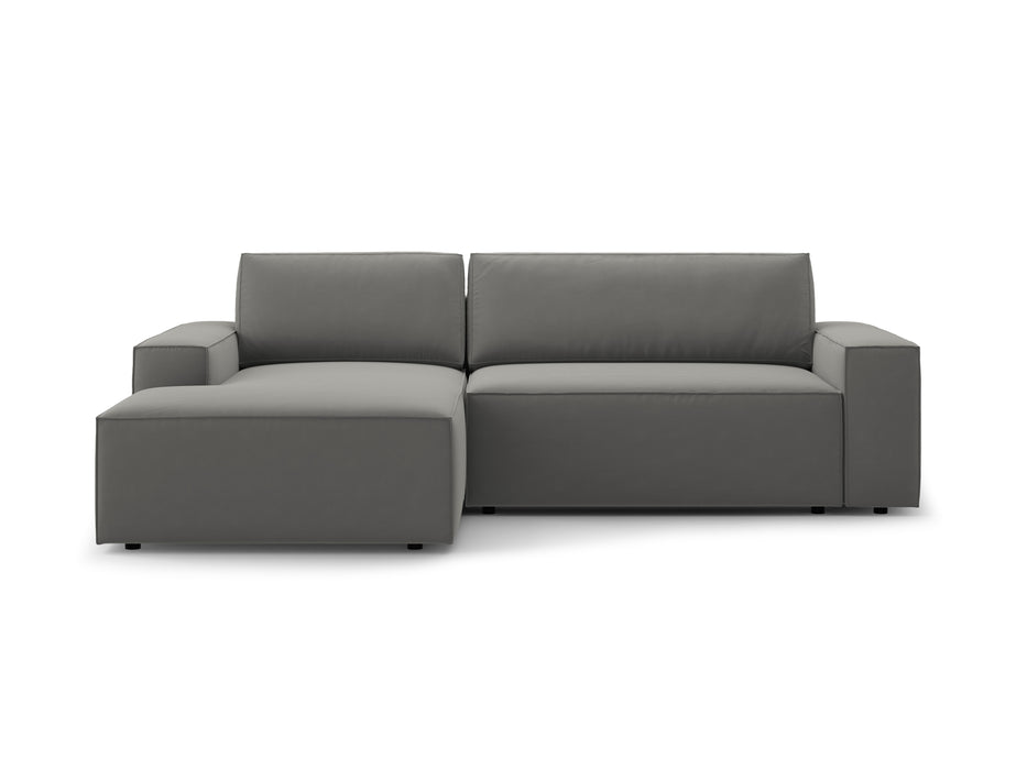 Velveto kampinė sofa-lova su dėže Jodie