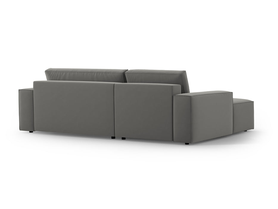 Velveto kampinė sofa-lova su dėže Jodie