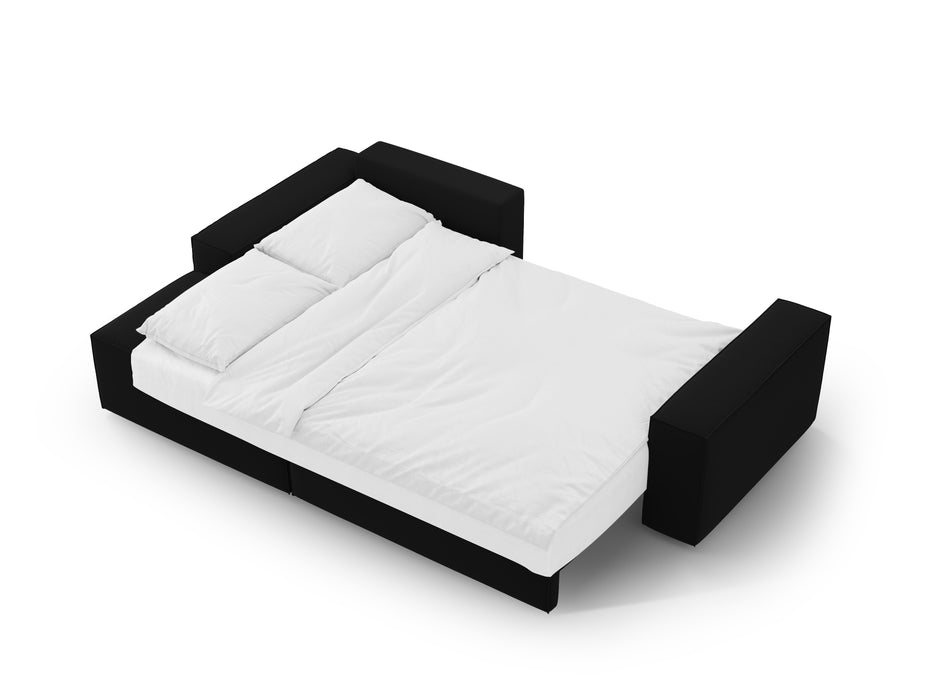 Velveto kampinė sofa-lova su dėže Jodie